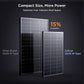N-Type 16BB 400 Watt Solar Panel, 4Pcs Compact 12V 100W Solar Panel, 25% High Efficiency Monocrystalline PV Module, for Off-Grid, Rooftop, Farm,RV, Camper, Trailer, Marine(100w 4-Pack Panel)