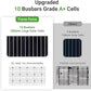 Traver Force 100W 12V 10BB Monocrystalline Solar Panel, Up to 25% High Efficiency Module with Grade A+ Cells, Waterproof for RVs, Motorhomes, Cabins, Marine, Boat,4pcs