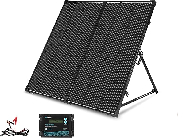 Renogy 200W 12V Portable Solar Panels Suitcase with Waterproof 20A Charge Controller, Foldable 200 Watt Solar Panel W/ Adjustable Kickstand, Solar Charger for Power Station, RV, Camping, SUV, Off Grid