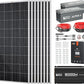 RICH SOLAR 1600W 24V Complete Solar Kit - 200W Mono Solar Panel, 60A MPPT Charge Controller, 100Ah Battery, 3000W Inverter
