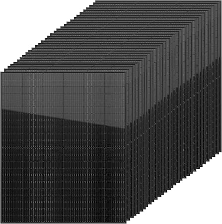 31 PCS 405 Watt Solar Panel, High Efficiency Monocrystalline PV Module Power Charger, Bifacial Solar Panel for RV Marine Rooftop Farm Camper Vehicle Caravan Other Off Grid Applications