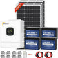 BPS-5000W Solar Power System with 1200W Solar Panels for Home, 51.2V 100Ah LiFePO4 Battery 5120Wh 5KW Powerwall and 5KW 120V Hybrid Inverter for Homes and Solar Power Generator