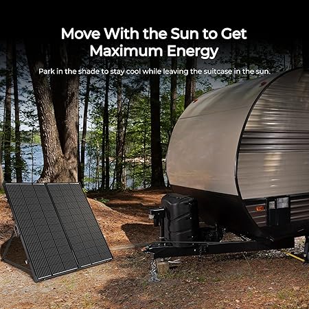 Renogy 200W 12V Portable Solar Panels Suitcase with Waterproof 20A Charge Controller, Foldable 200 Watt Solar Panel W/ Adjustable Kickstand, Solar Charger for Power Station, RV, Camping, SUV, Off Grid
